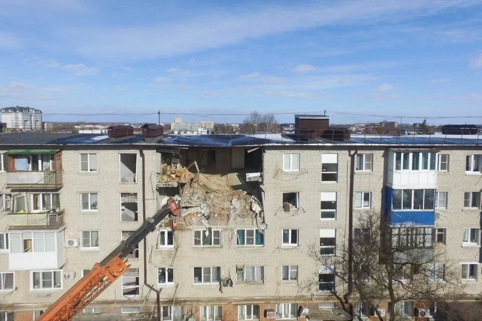 Взрыв газа в Белореченске